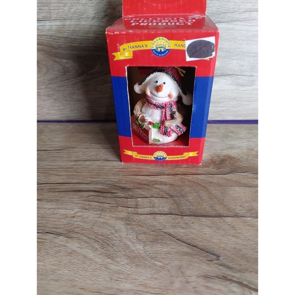 Collegiate by Hanna's Handiworks Christmas Snowman Ornament Ohio State - Picture 2 of 2